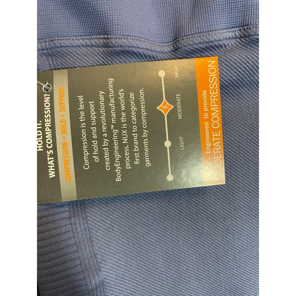 Nux Rib Texture Patterned Moderate Compression Leggings - Large - Picture 3 of 5
